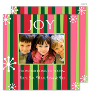 Holiday Fun Stripes Holiday Cards