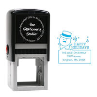 Happy Holiday Snowman Self-Inking Stamper