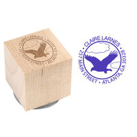 Eagle Wood Block Rubber Stamp