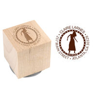 Virgo Wood Block Rubber Stamp
