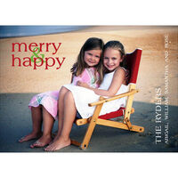 Merry and Happy Photo Holiday Cards
