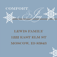 Comfort and Joy Square Address Labels