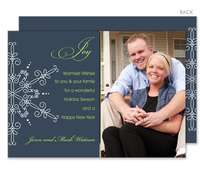 Fancy Snowflake Holiday Photo Cards