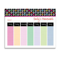 Peace and Love Weekly Schedule Pad