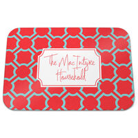 Red Trellis Glass Cutting Boards