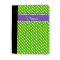 Fun Stripe Green & Purple iPad Cover