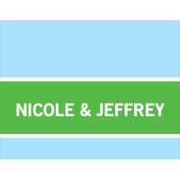 Sky Blue and Kelly Green Foldover Note Cards