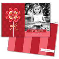 Sweetheart Flower Photo Valentine Exchange Cards