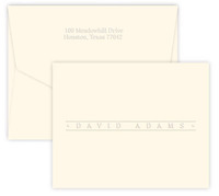 Embossed Banner Note Cards