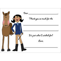 The Horse Rider Fill In Notecards