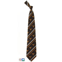 University of Texas Cambridge Striped Silk Neckties