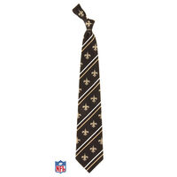 New Orleans Saints Cambridge Striped Silk Necktie