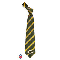 Green Bay Packers Striped Woven Necktie