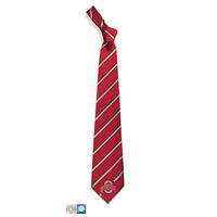 Ohio State University Stripes Woven Necktie