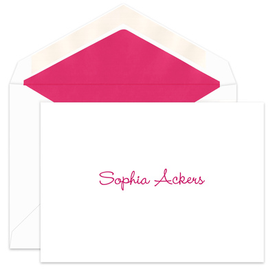 Informal Wendy Note Cards, Personalized Informal Wendy Note Cards ...