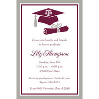 Texas A&M University Cap and Diploma Invitations