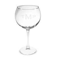 Monogrammed 19 oz. Red Wine Crystal Balloon Glass Set of 4