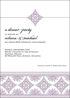 Purple Diamond Pattern Invitations
