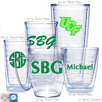 University of Central Florida Personalized Neon Green Tumblers