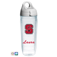 North Carolina State University Personalized Chenille Water Bottle