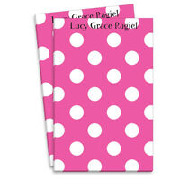 Shocking Pink Polka Dot Notepads