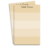 Tan Multi Striped Notepad