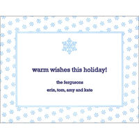 Snowflake Letterpress Holiday Cards