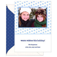 Snowflake Photo Letterpress Holiday Cards