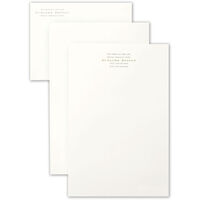 Letterpress Pearl White Tiverton Lightweight Letter Sheets