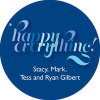 Happy Everything Round Gift Stickers