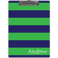 Blue and Green Stripe Clipboard