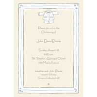 Baptism Suit Invitations