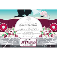 Texas A & M Wedding Save the Date Announcements