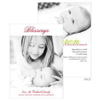 Blessings Flat Holiday Photo Cards