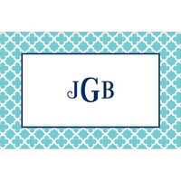 Blue Teal Bristol Tile Placemats