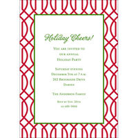 Cherry Trellis Reverse Invitations