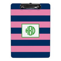 Navy and Pink Rugby Clipboards