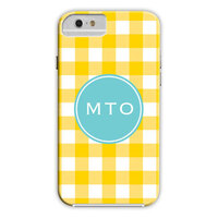 Sunflower Classic Check iPhone Hard Case