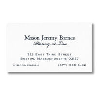 Mason White Business Cards