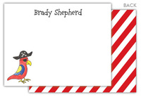 Pirate Parrot Flat Note Cards