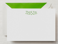 Spring Green Thank You Boxed Note Cards