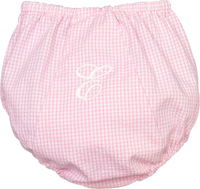Pink Gingham Diaper Cover