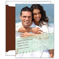 We're Engaged Save the Date Photo Cards