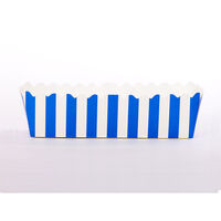 Blue Vertical Stripe Entertaining Food Trays