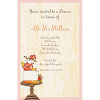 Country Cake Stand Invitations