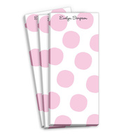 Pale Pink Spot Skinny Notepads