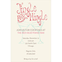 Jingle Mingle Martini Invitations