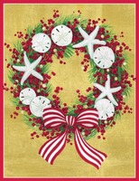Shell Wreath Holiday Cards