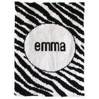 Zebra Stripe Knit Blanket