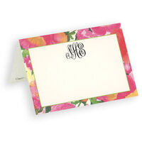 Peonies Personalized Placecards